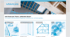 Desktop Screenshot of luftdicht.info
