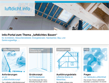 Tablet Screenshot of luftdicht.info